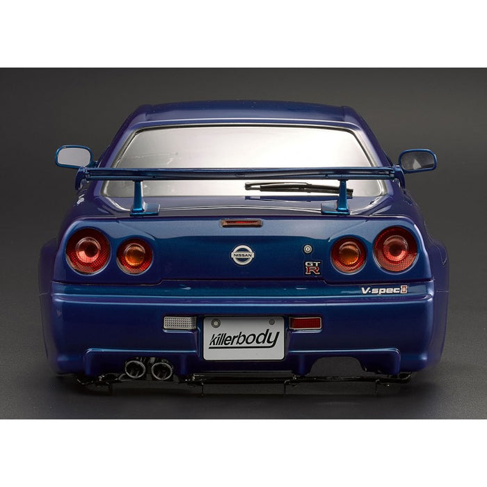 Killerbody Nissan Skyline R34 195mm Body RTU all-in 1/10 (Blue)