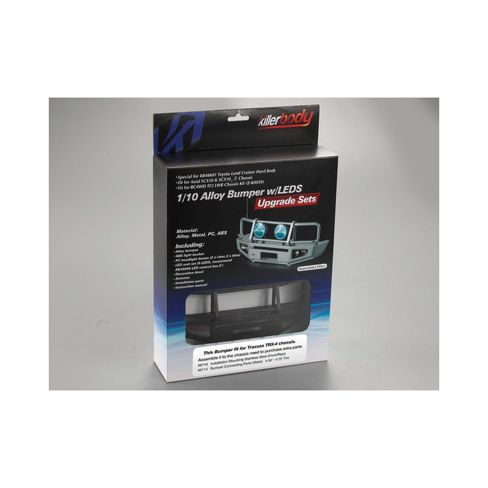 Killerbody LC70 Bumper w/ LEDs 1/10 Truck (Alu, Black)