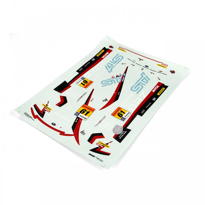 Killerbody Subaru BRZ Sport Decal Sheet 1/10
