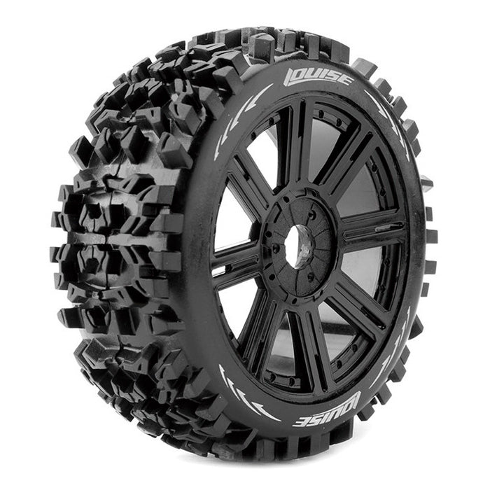 Jeu de roues de buggy 1/8 Louise 2PCS B-PIONEER 117.8x42mm