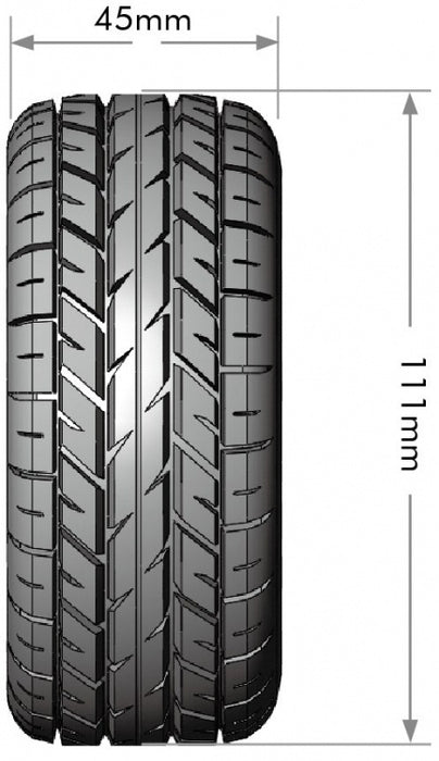 Louise 2PCS SC-ROCKET 111x45mm 1/10 Short-Course-Radsatz