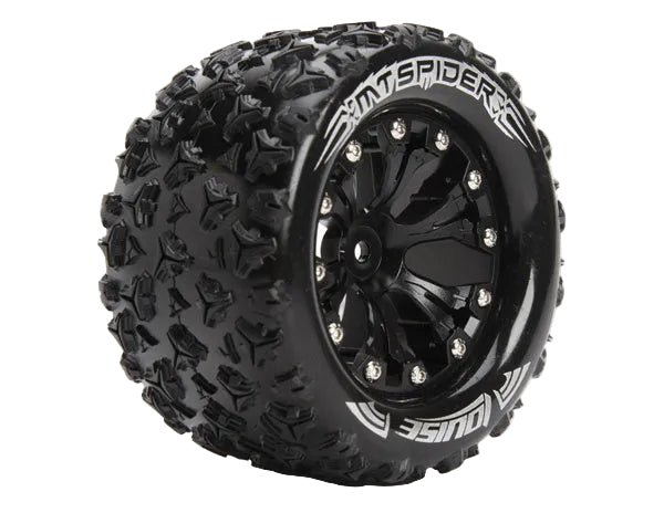Louise 2PCS MT-SPIDER 2.8" 117x68mm 1/10 Monstertruck-Rad-Set (Schwarz)