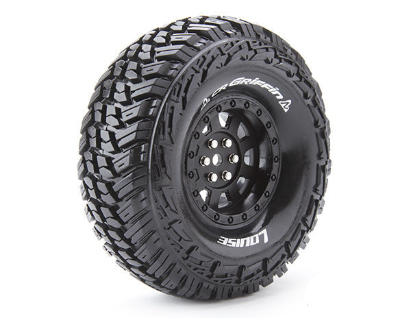 Ensemble de roues Louise 2PCS CR-GRIFFIN 1.9" 121.5x47mm pour crawler 1/10