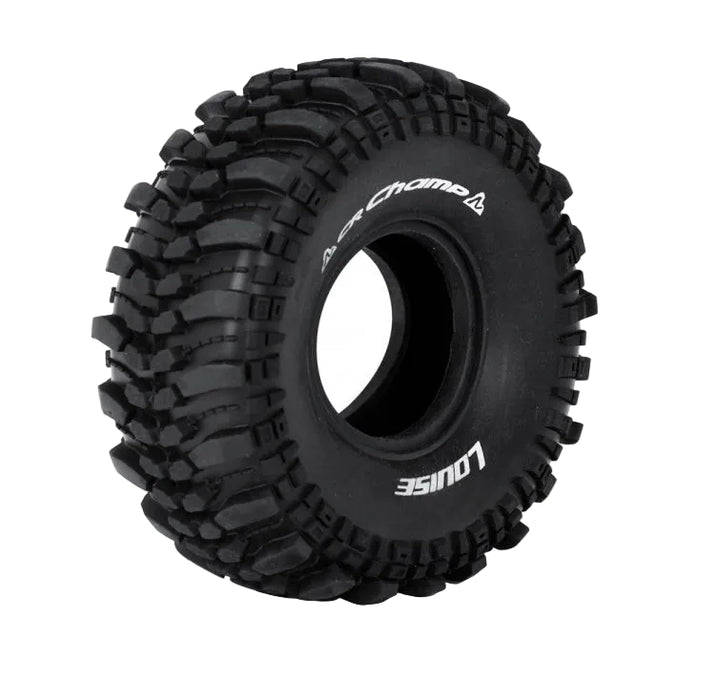 Louise 2PCS CR-CHAMP 123x44.5mm 1.9" 1/10 Pneus de roues de crawler