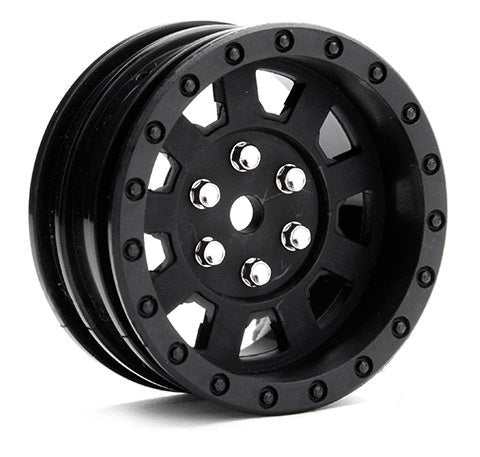 Louise 2PCS 1.9" 1/10 Crawler Wheel Rims (Black)