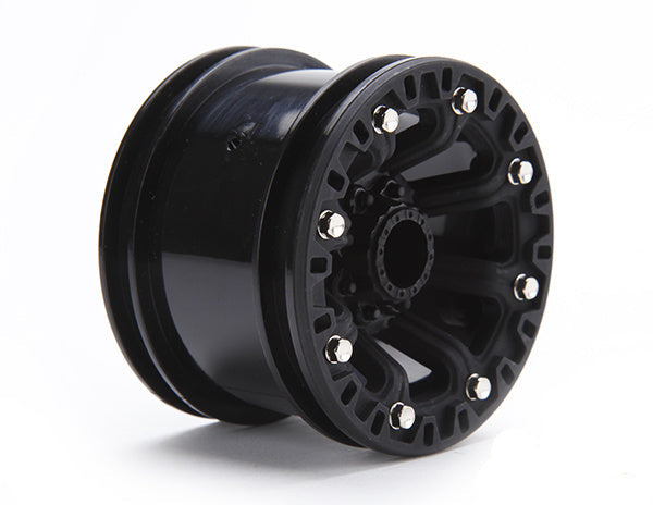 Louise 2PCS CR-CHAMP 2.2" 151x58.5mm 1/10 Crawler Wheel Set (Black)