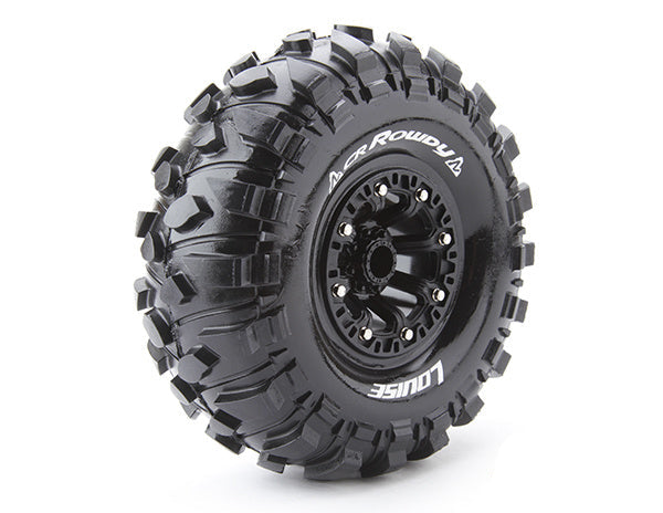 Ensemble de roues de crawler Louise CR-ROWDY 2.2" 153x59mm 1/10, 2 pièces