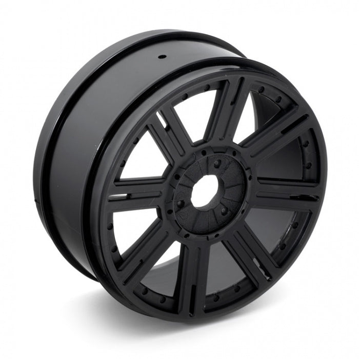 Louise 2PCS 83.5x42mm 1/8 Buggy Wheel Rims (Black)