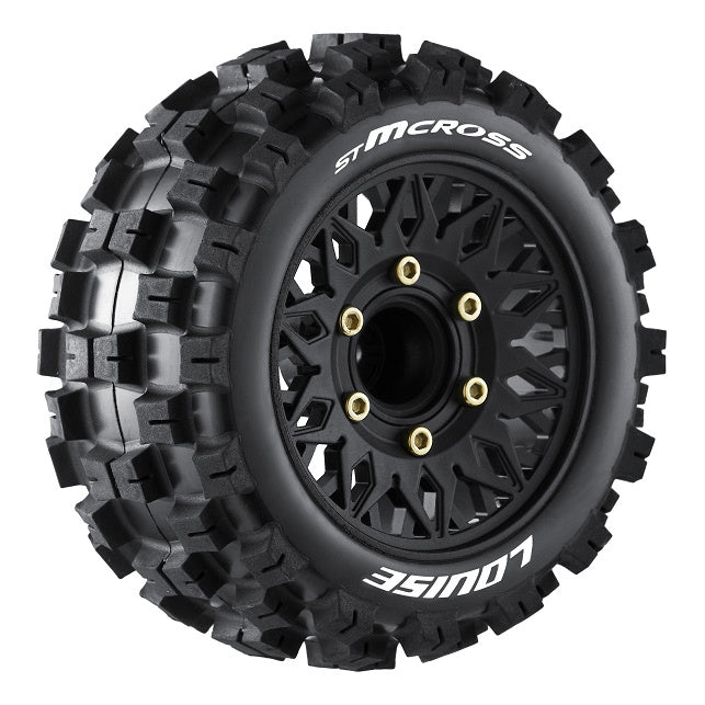 Jeu de roues pour monster truck Louise 2PCS ST-MCROSS 1/10