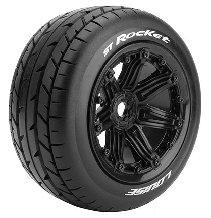 Louise 2PCS ST-ROCKET 168.5x81.4mm 1/8 Monster Truck Wheel Set