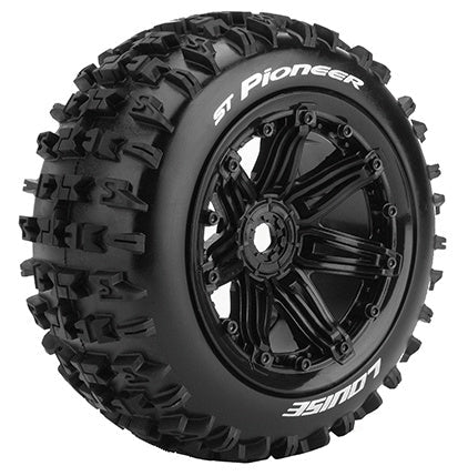 Louise 2PCS ST-PIONEER 173.1x81.4mm 1/8 Monster Truck Wheel Set