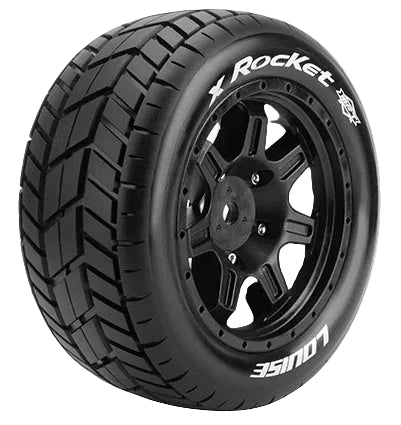 Louise 2PCS X-ROCKET 203.9x98.2mm 1/5 X-Maxx Wheel Set