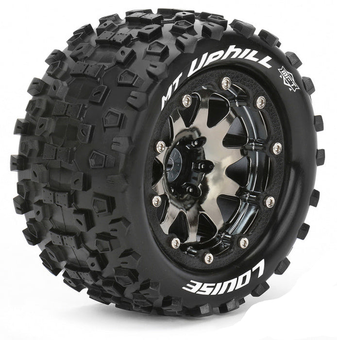 Louise 2PCS MT-UPHILL 135x70mm 1/10 Beadlock Monster Truck Wheel Set