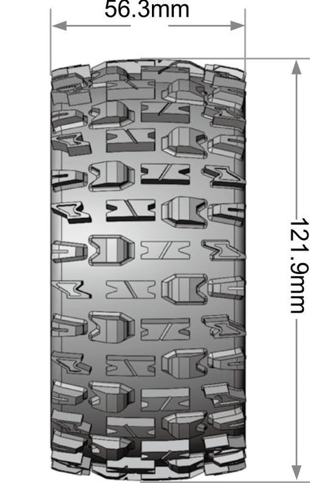 Louise 2PCS ST-PIONEER 1/10 Monster Truck Wheel Set