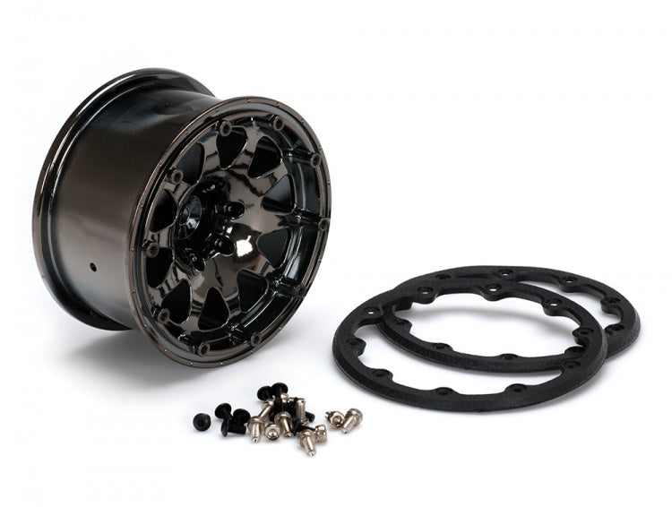 Louise 2PCS MT-ROCKET 133x70mm 1/10 Monster Truck Wheel Set