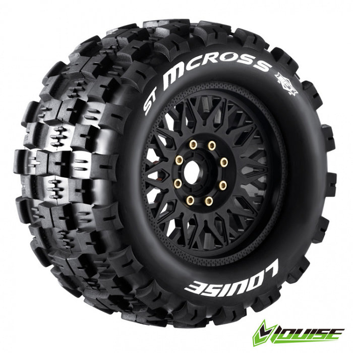 Louise 2PCS ST-MCROSS 1/8 Monster Truck / Truggy Wheel Set