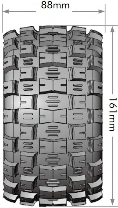 Louise 2PCS ST-MCROSS 1/8 Monster Truck / Truggy Wheel Set