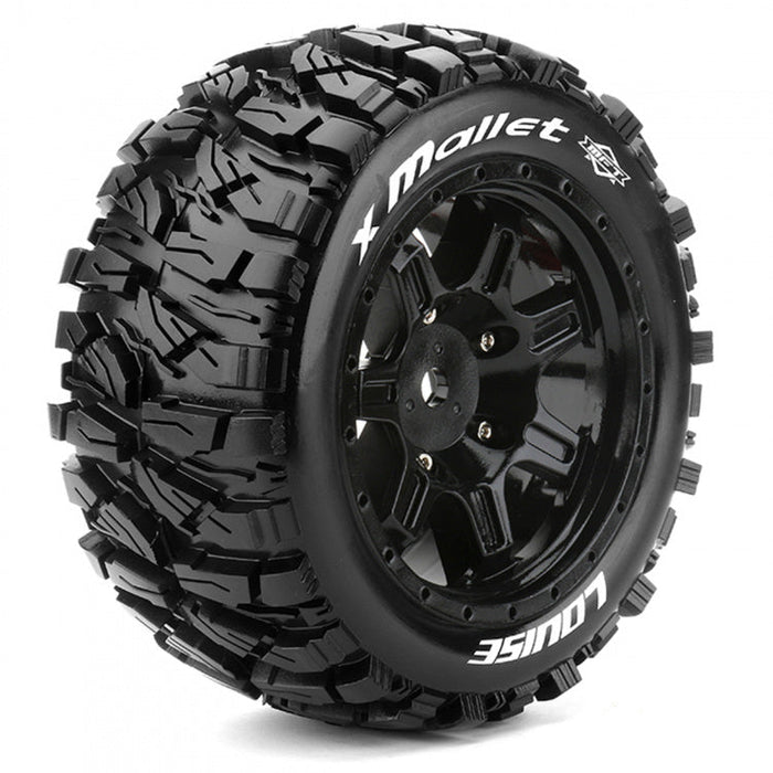 Louise 2PCS X-MALLET 212x98.8mm 1/5 X-Maxx Wheel Set