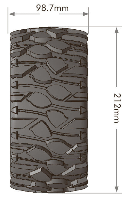 Louise 2-teiliges X-ROWDY 212x98.7mm 1/5 X-Maxx-Radset