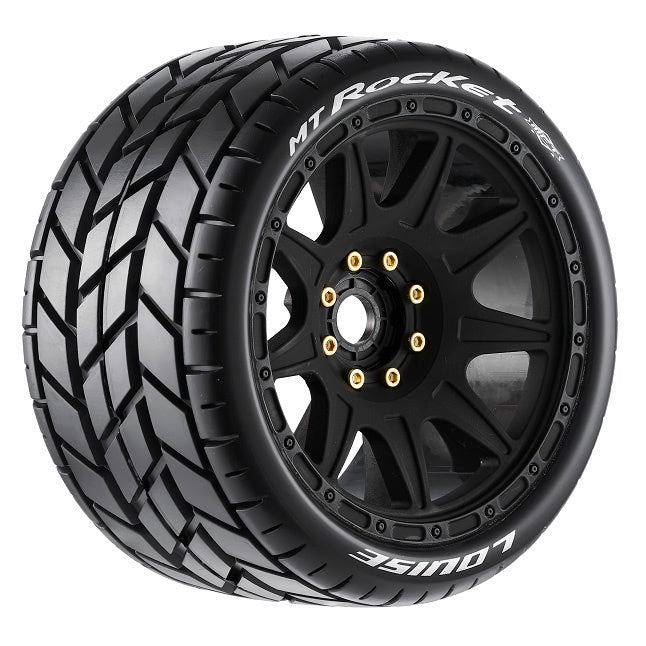 Louise 2PCS MT-ROCKET 145x80mm 1/8 Monster Truck Wheel Set