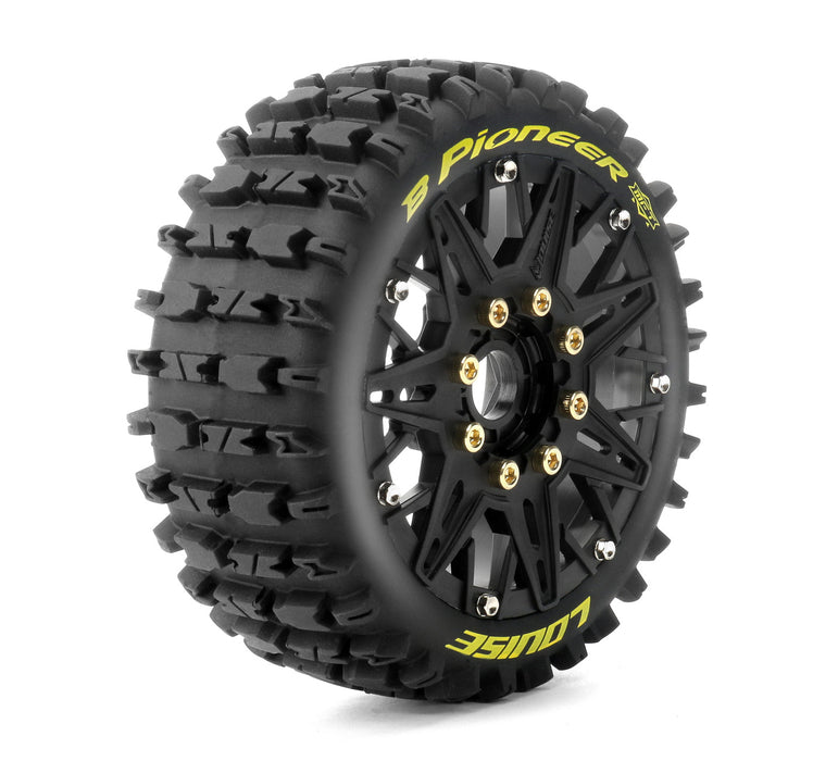 Louise 2PCS B-PIONEER 1/8 Buggy Wheel Set