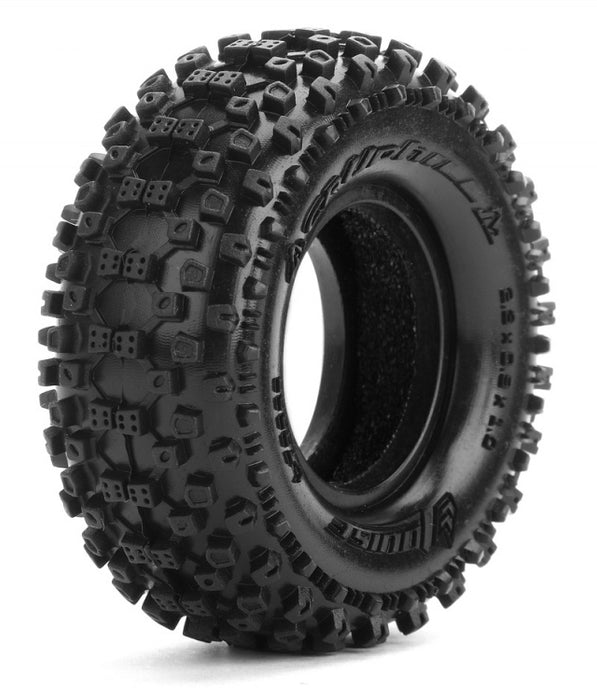 Louise 2PCS CR-UPHILL 57.1x23.5mm 1.0" 1/18 1/24 Crawler Wheel Tires (Super Soft)