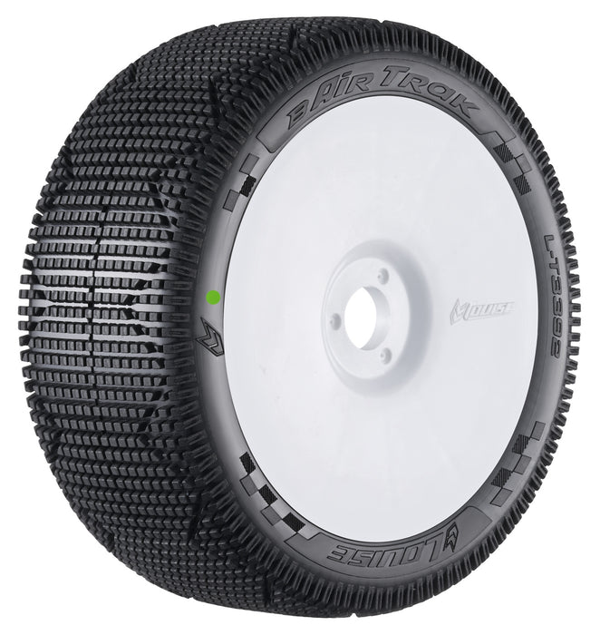 Louise 2PCS B-AIR TRAK 114x42.8mm 1/8 Buggy-Radsatz (Weiß)