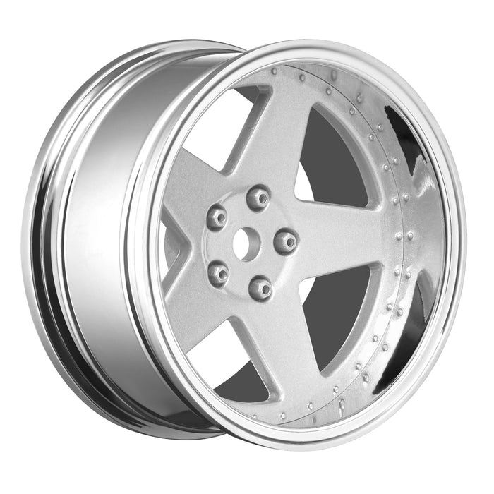 Jantes Louise 4PCS 1/10 Drift à déport réglable (argent mat)