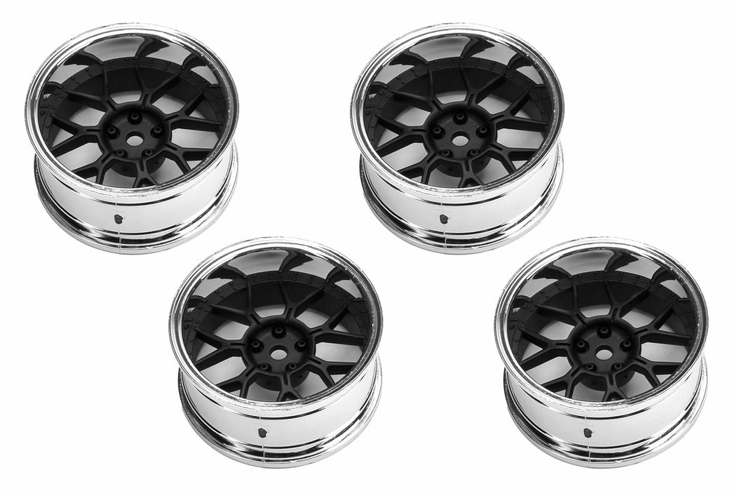Louise 4PCS 1/10 Drift Changeable Offset Wheel Rims (Matte Black)