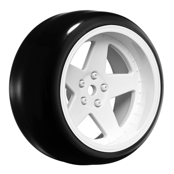 Louise 4PCS 65x26mm 1/10 Drift Changeable Offset Wheel Set (White)