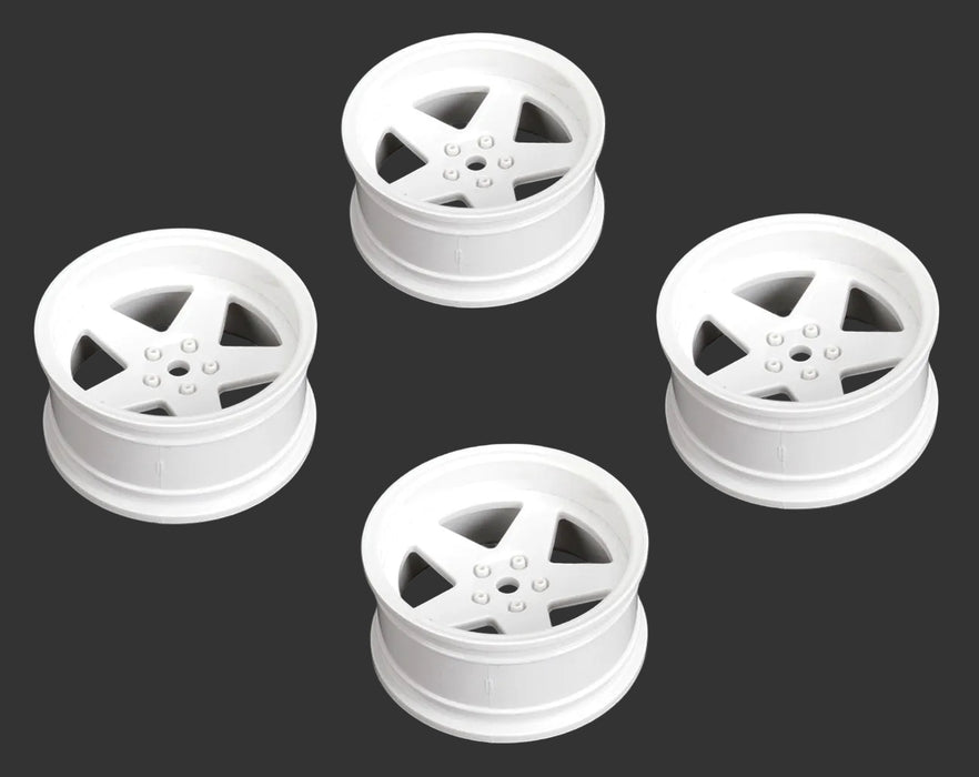 Louise 4PCS 65x26mm 1/10 Drift Changeable Offset Wheel Set (White)