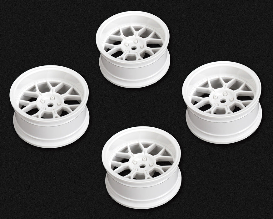 Louise 4PCS 1/10 Drift Changeable Offset Wheel Rims (White)