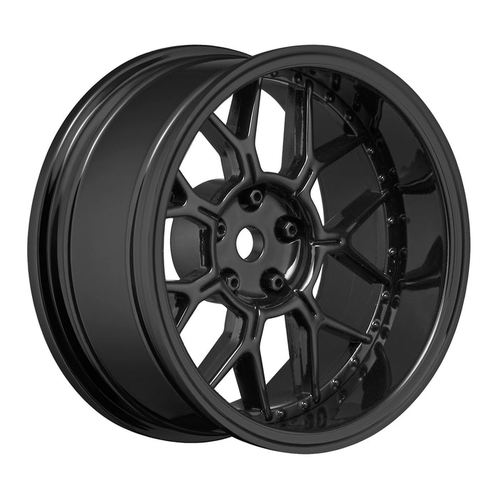 Jantes de roues à déport réglable pour drift Louise 4PCS 1/10 (noir)