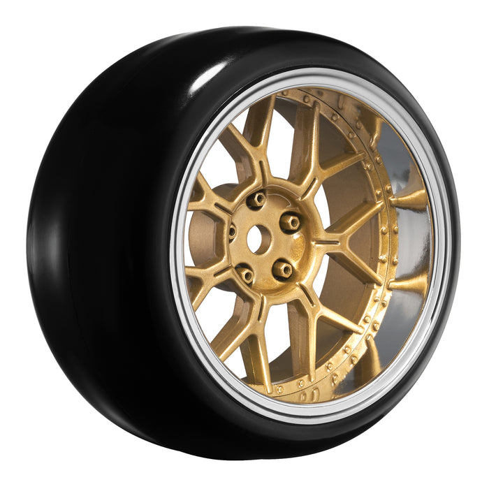 Louise 4PCS 65x26mm 1/10 Drift Changeable Offset Wheel Set (Bronze)