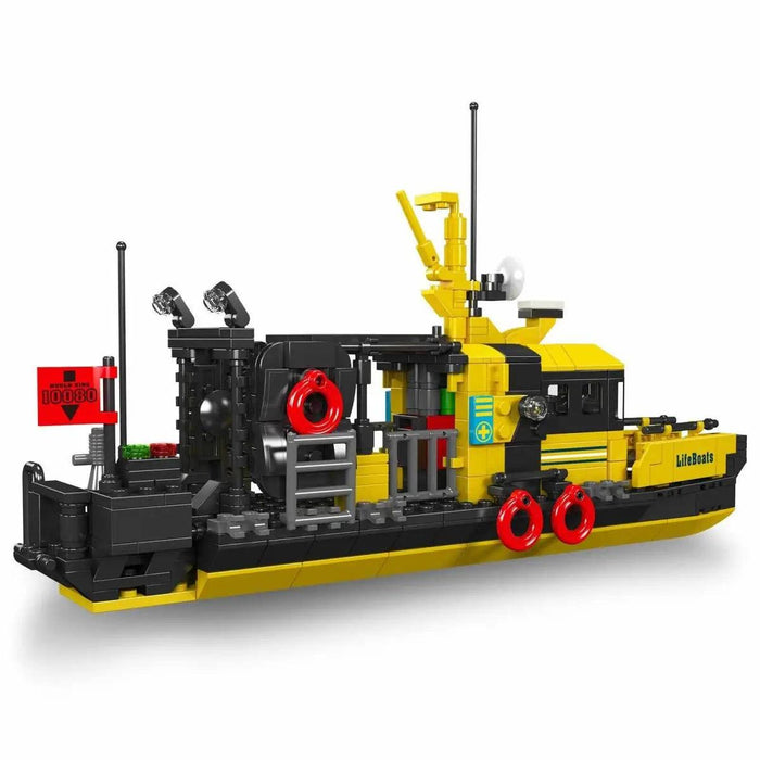 Mould King 10080 Norwegian Multi-functional Lifeboat Model (462 Pieces)