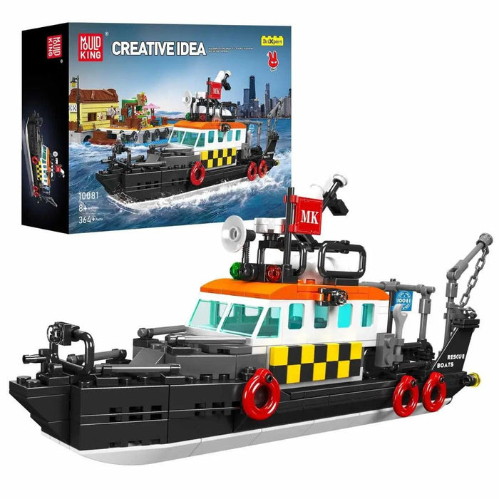 Mould King 10081 Rescue Ship Model (364 Pieces)