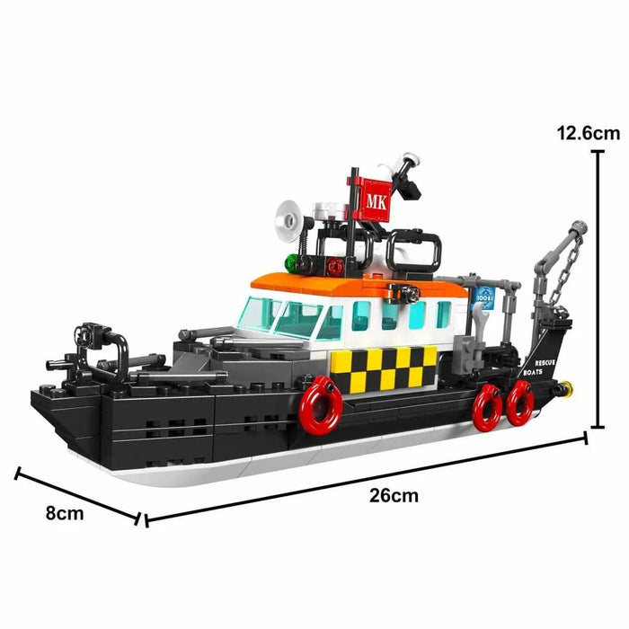 Mould King 10081 Rescue Ship Model (364 Pieces)