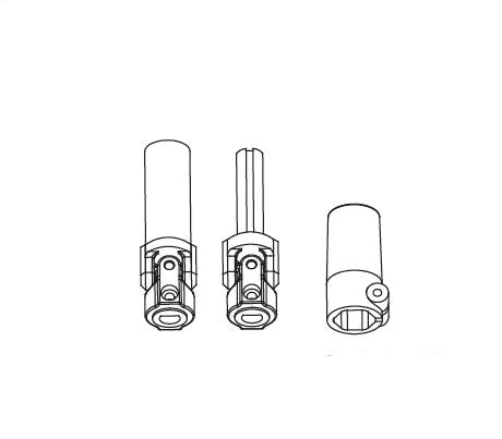 Hauptantriebswellen-Set & Achsnabe für HobbyPlus CR24 1/24 (Zwart)