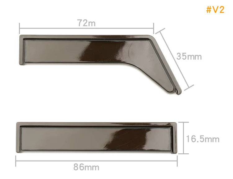 RCDream Side Window Rain Guards for FMS FCX10 Camel Trophy Defender 1/10