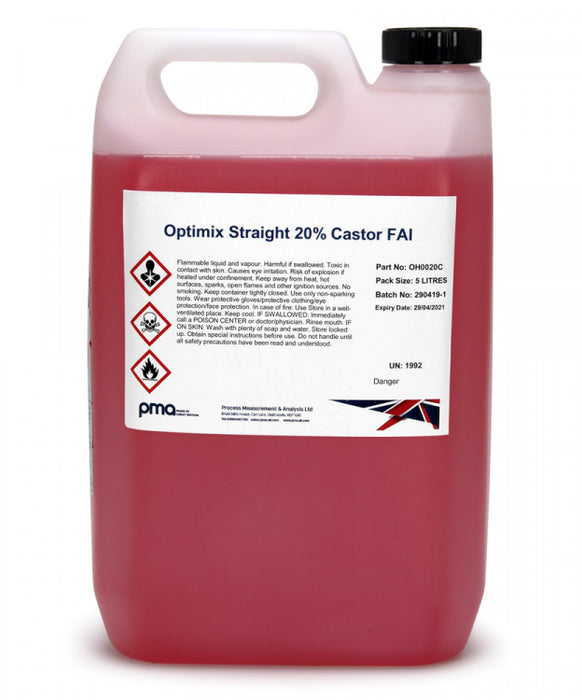 Carburant spécial OptiFuel Optimix 20 % huile de ricin, 0 % nitro FAI 5L