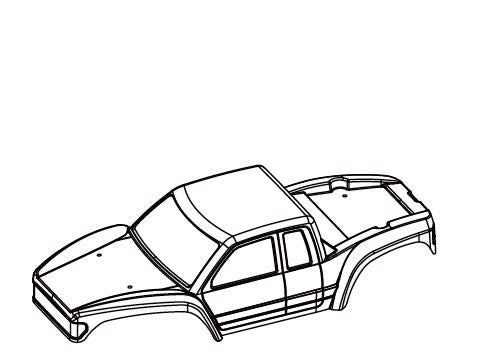 PC Body LCG Blue/Orange for HobbyPlus CR18P PRO GOAT 1/18