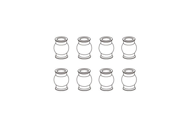 8PCS Pivot Ball 6.8-7.9 pour Absima CR4.4 1/10