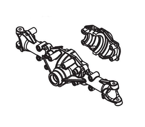 Vorderes Portalachsengehäuse für Absima CR3.4eco 1/10