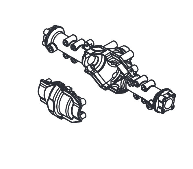 Portal Axle Housing for Absima CR3.4eco 1/10