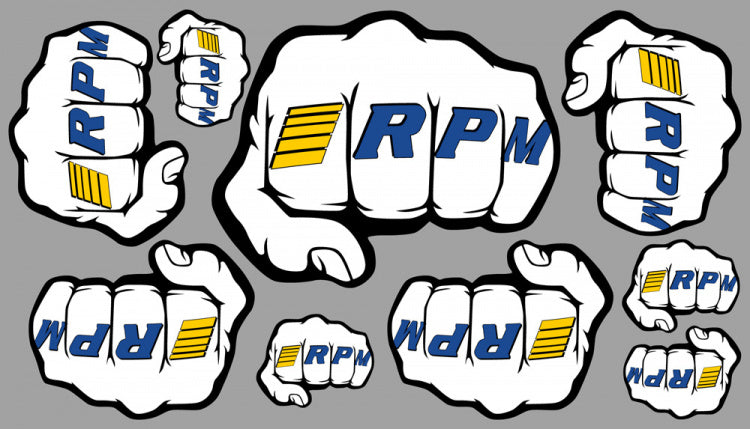 RPM Decal Sheet Fist Logo