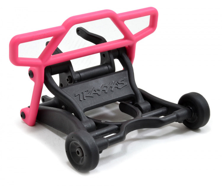 Pare-chocs arrière RPM pour Traxxas Rustler 2WD 1/10 (rose)