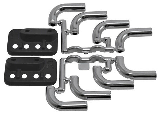 RPM 2PCS Exhaust Headers Zoomies Accessories (Chrome)
