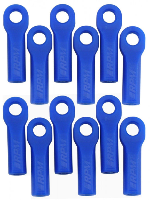 RPM 12 Stück lange Spurstangenköpfe für Traxxas Slash usw. 1/10 (Blau)