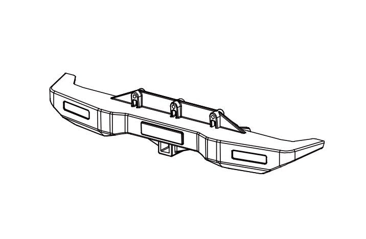 Pare-chocs arrière pour Absima CR4.4 Patrol 1/10