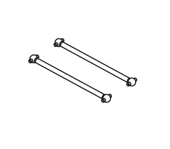 2PCS Rear Drive Shaft for Absima CR3.4eco 1/10
